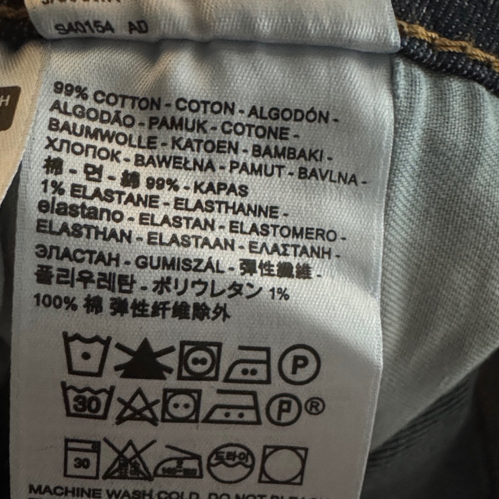 NWT Levi’s 559 Relaxed Straight stretch Dark Blue Jeans 40x32 - Picture 8 of 8